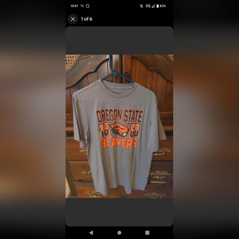 Oregon State beavers tee-shirts small mens